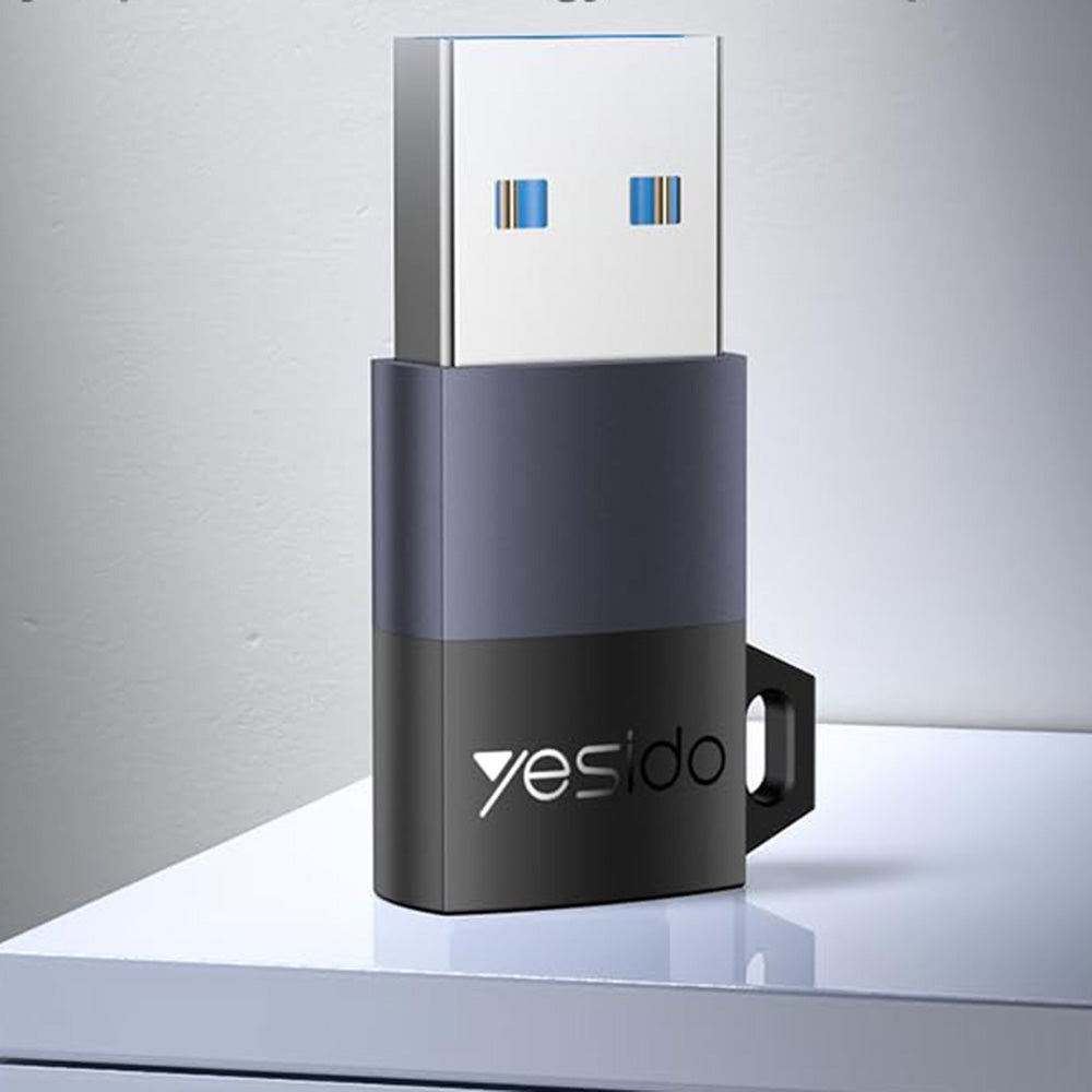 Адаптер за данни и зареждане USB-C - USB-A Yesido GS34, Сив
