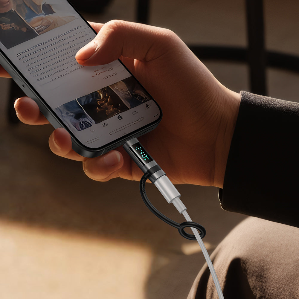 Адаптер за данни и зареждане USB-C - USB-C McDodo OT-2620 Pigeon Display, Черен