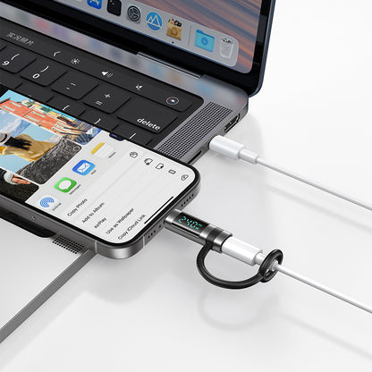 Адаптер за данни и зареждане USB-C - USB-C McDodo OT-2620 Pigeon Display, Черен