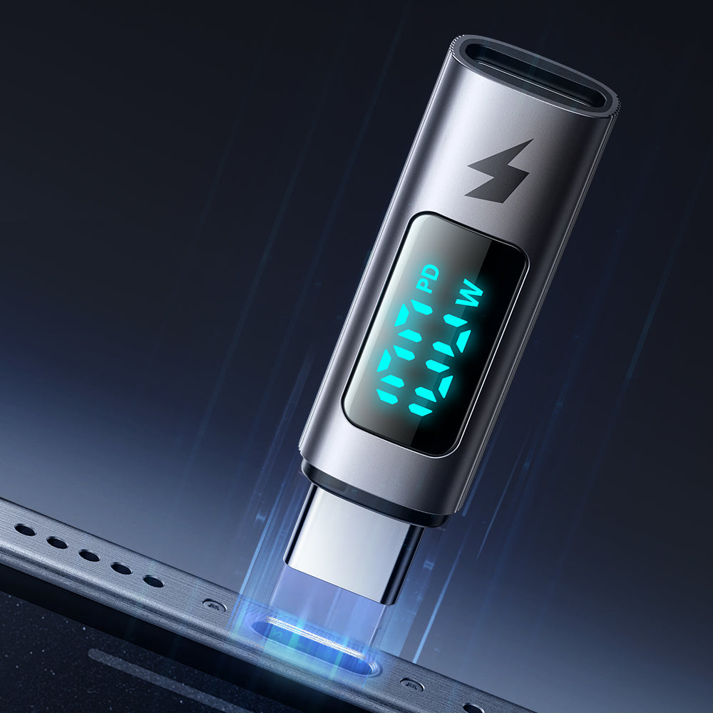 Адаптер за данни и зареждане USB-C - USB-C McDodo OT-6090 Wales Display, Черен