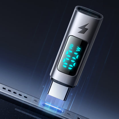 Адаптер за данни и зареждане USB-C - USB-C McDodo OT-6090 Wales Display, Черен