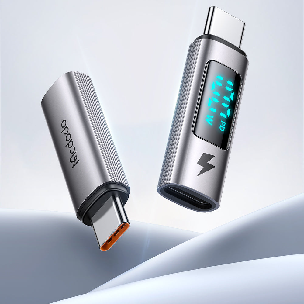 Адаптер за данни и зареждане USB-C - USB-C McDodo OT-6090 Wales Display, Черен