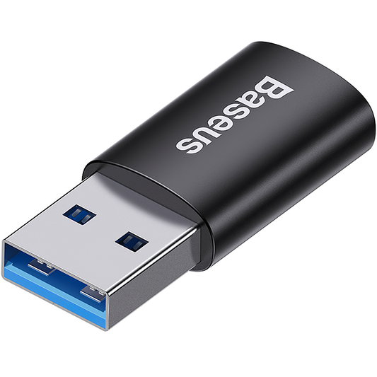 Baseus Ingenuity USB-C - USB-A USB-C адаптер за зареждане и данни, черен ZJJJQ00010101 