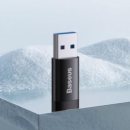 Baseus Ingenuity USB-C - USB-A USB-C адаптер за зареждане и данни, черен ZJJJQ00010101 