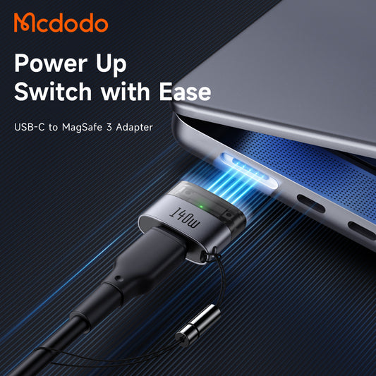 USB-C зарядно устройство - MagSafe 3 McDodo OT-8850, Черно