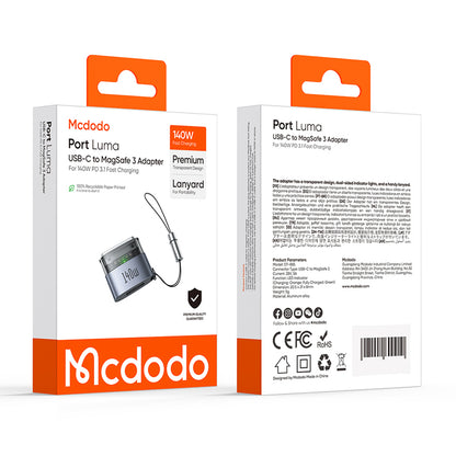 USB-C зарядно устройство - MagSafe 3 McDodo OT-8850, Черно