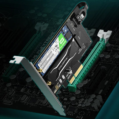 Адаптер Интерфейс SSD UGREEN CM302 (70504), NVMe M.2 / SATA - PCIe 3.0 X4
