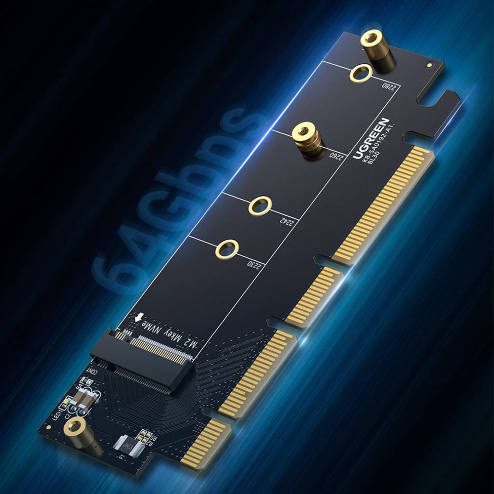 Адаптер Интерфейс SSD UGREEN CM465 (30715), NVMe M.2 - PCIe 4.0 X4