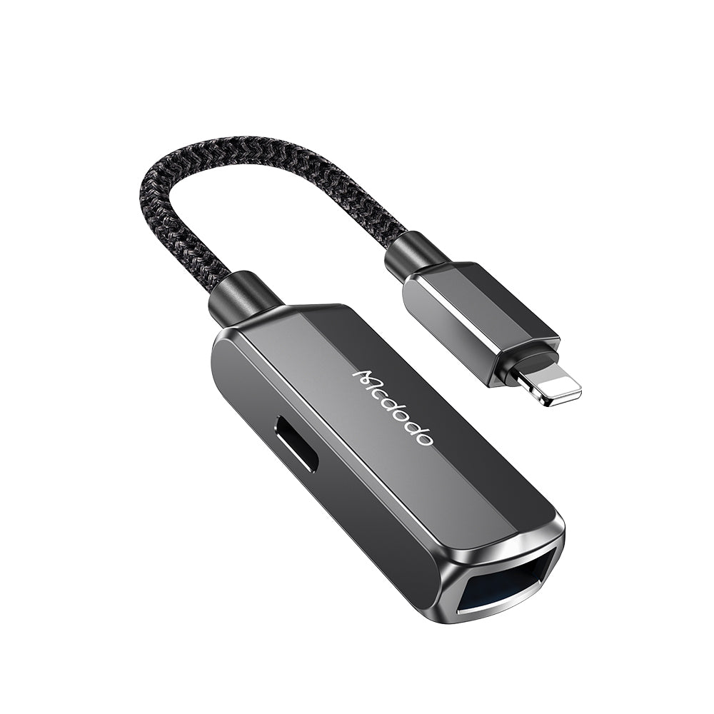 Адаптер OTG Lightning - USB-A McDodo CA-2690, Сив