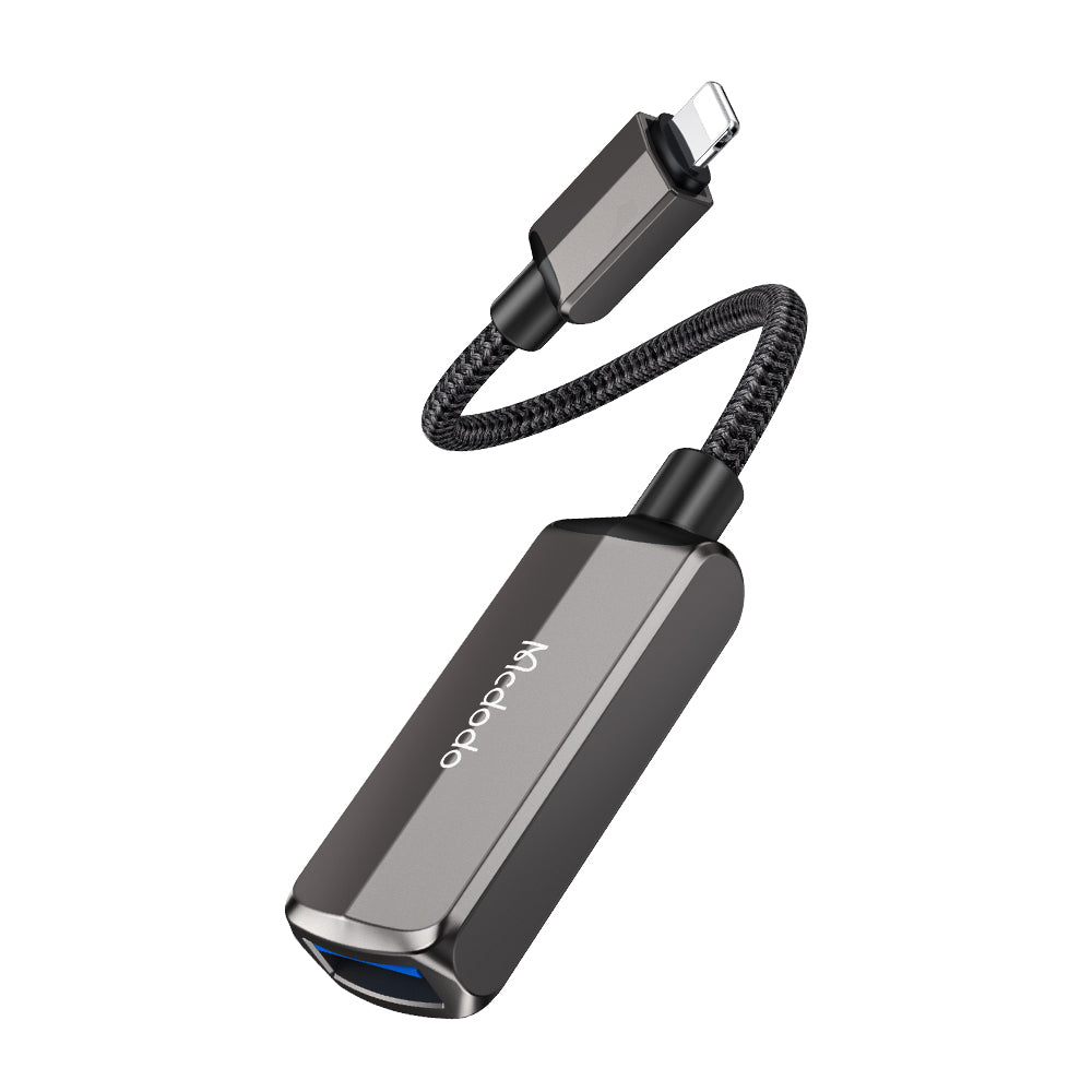 Адаптер OTG Lightning - USB-A McDodo CA-2690, Сив