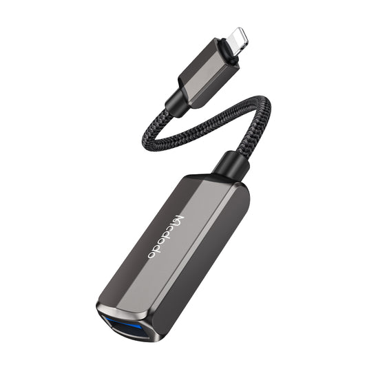 Адаптер OTG Lightning - USB-A McDodo CA-2690, Сив