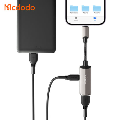 Адаптер OTG Lightning - USB-A McDodo CA-2690, Сив