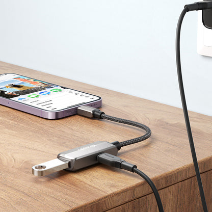 Адаптер OTG Lightning - USB-A McDodo CA-2690, Сив