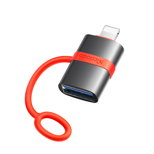 Адаптер OTG Lightning - USB-A McDodo OT-2600, Сив