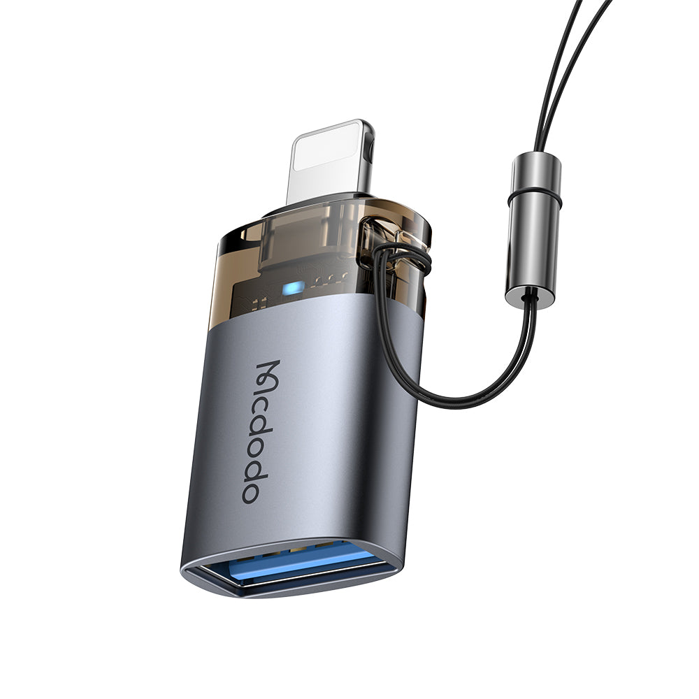 Адаптер OTG Lightning - USB-A McDodo OT-7390, Черен