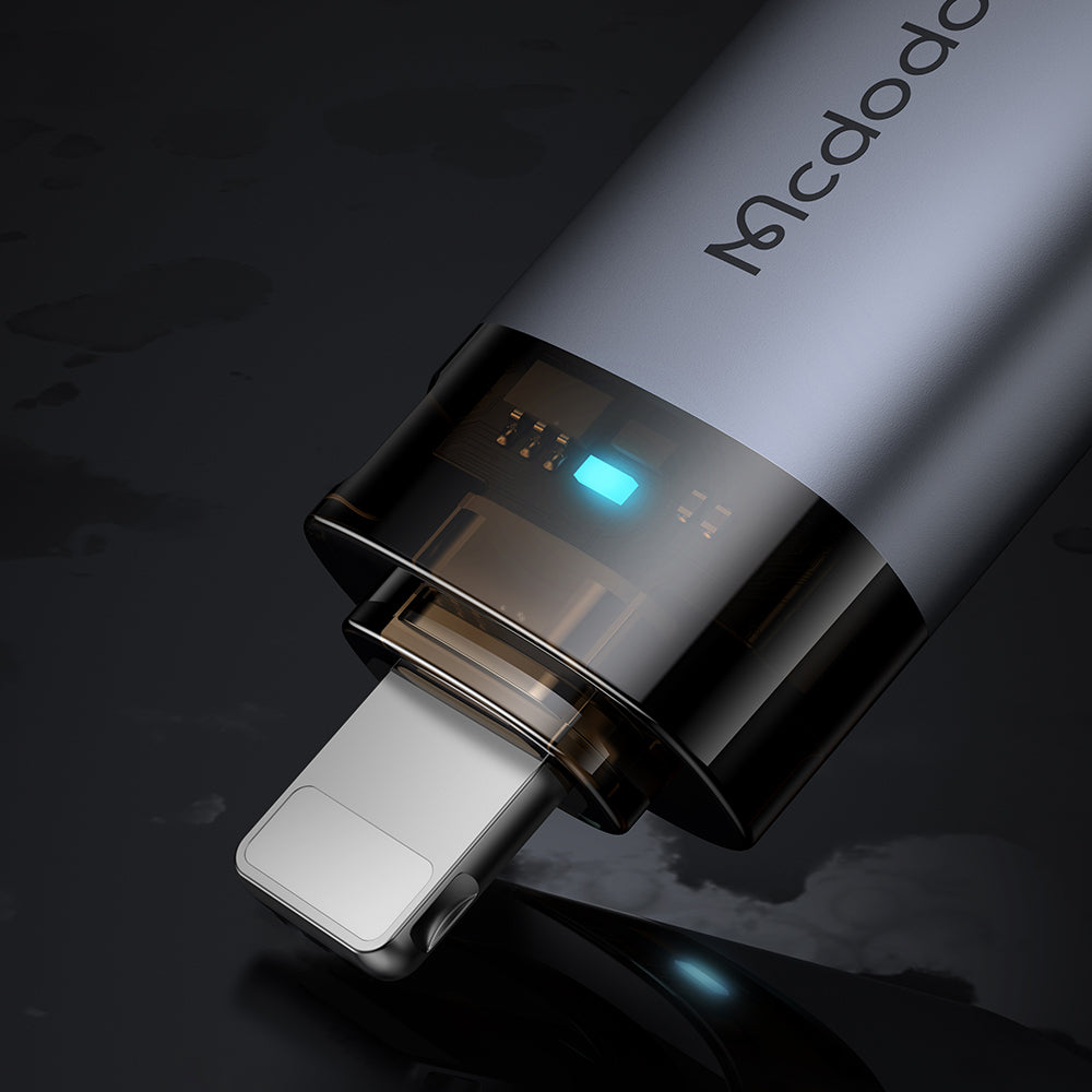 Адаптер OTG Lightning - USB-A McDodo OT-7390, Черен