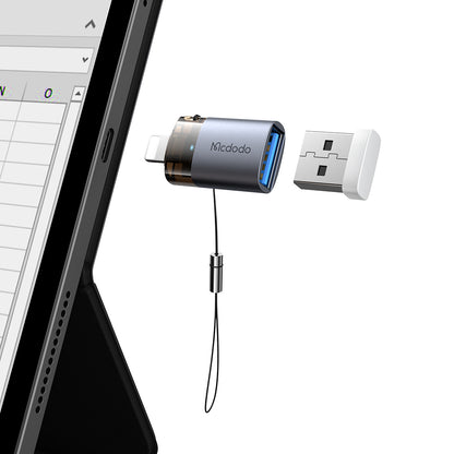 Адаптер OTG Lightning - USB-A McDodo OT-7390, Черен