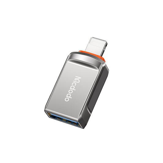 Адаптер OTG Lightning - USB-A McDodo OT-8600, Сив