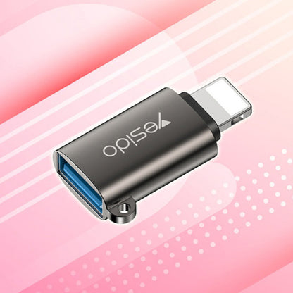 Адаптер OTG Lightning - USB-A Yesido GS14, Черен