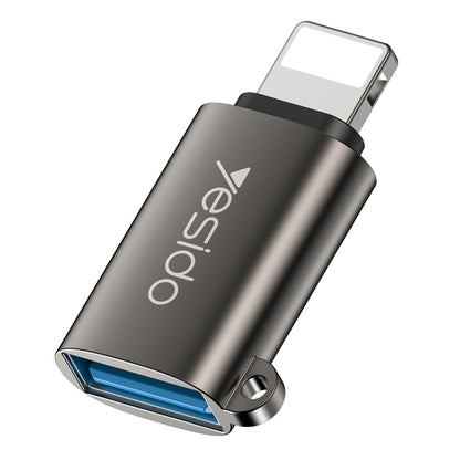 Адаптер OTG Lightning - USB-A Yesido GS14, Черен