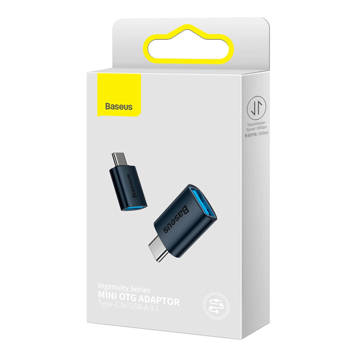 Baseus Ingenuity USB-C към USB-A USB-C OTG адаптер, син ZJJJQ000003 