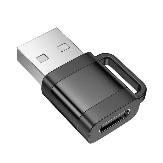 Адаптер за данни и зареждане USB-C - USB-A HOCO UA31D, Черен