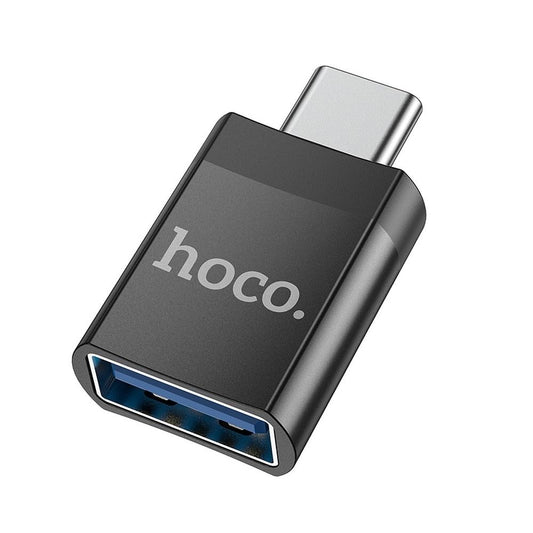 HOCO UA17 USB-C към USB-A OTG адаптер USB-C, черен 