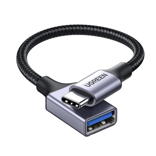 OTG адаптер USB-C - USB-A UGREEN US378 (70889), Сив