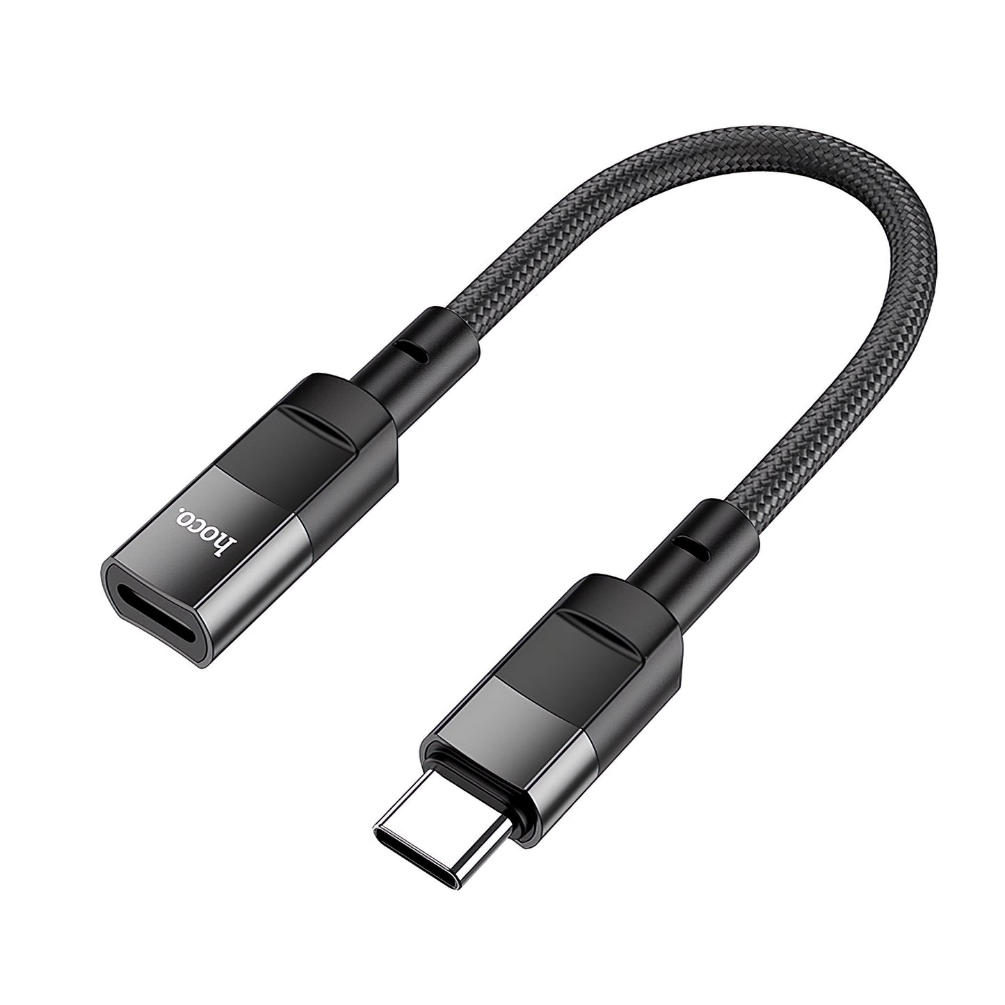 HOCO U107 Адаптер за данни и зареждане Lightning - USB-C HOCO U107, 0,1 м, черен 