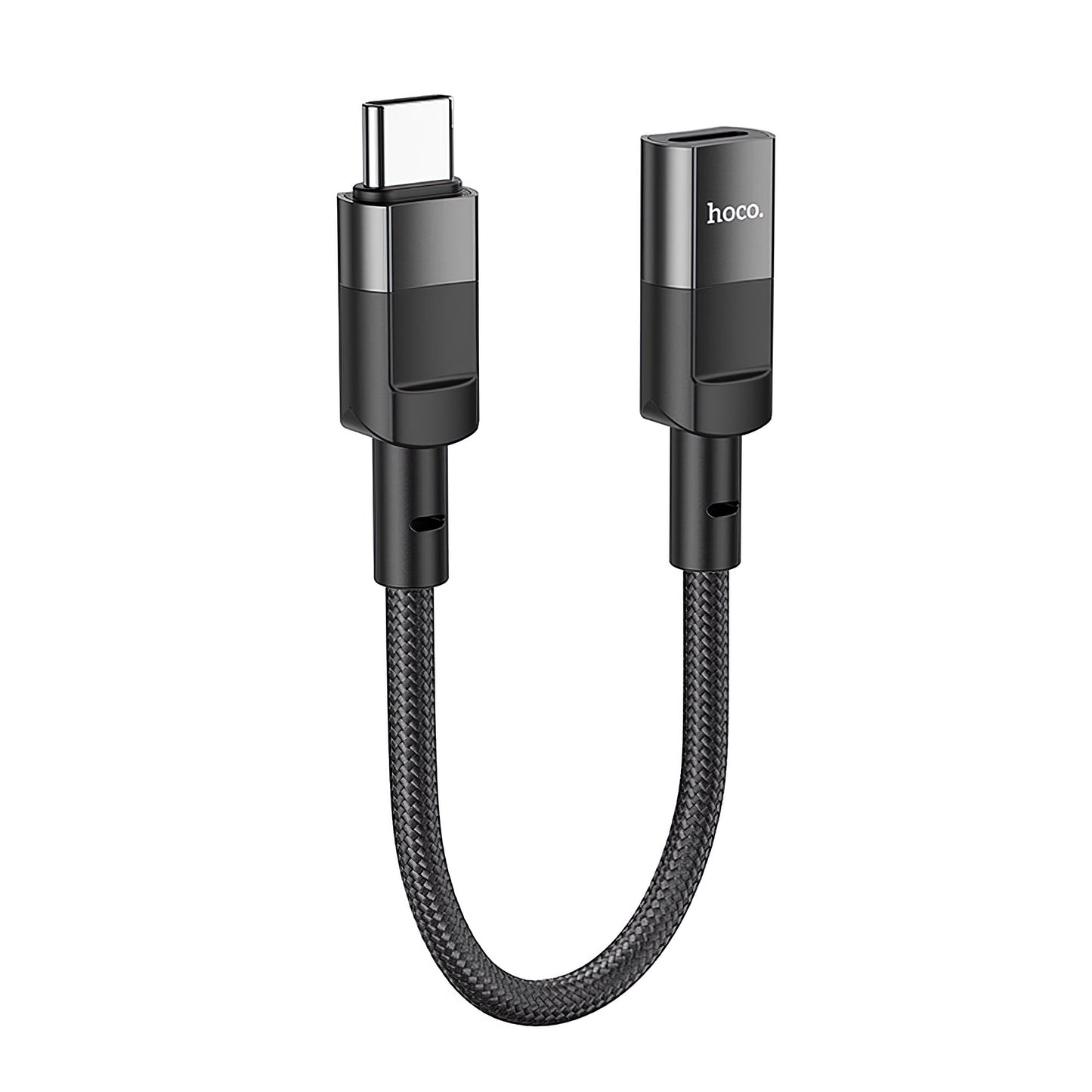 HOCO U107 Адаптер за данни и зареждане Lightning - USB-C HOCO U107, 0,1 м, черен 