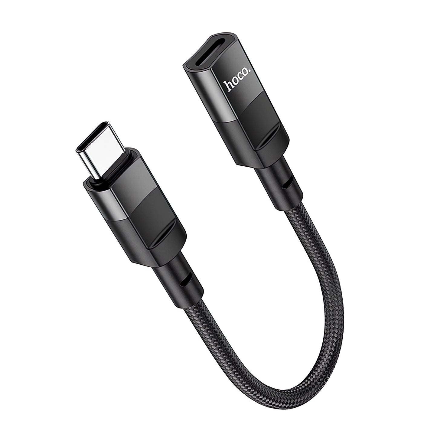 HOCO U107 Адаптер за данни и зареждане Lightning - USB-C HOCO U107, 0,1 м, черен 