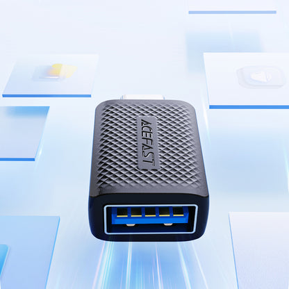 Адаптер OTG USB-C - USB-A Acefast J1, Черен