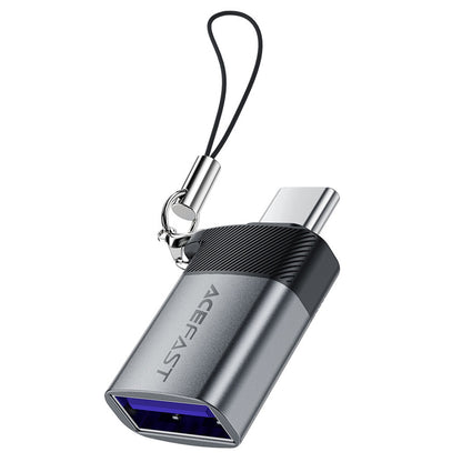Адаптер OTG USB-C - USB-A Acefast J7, Сив