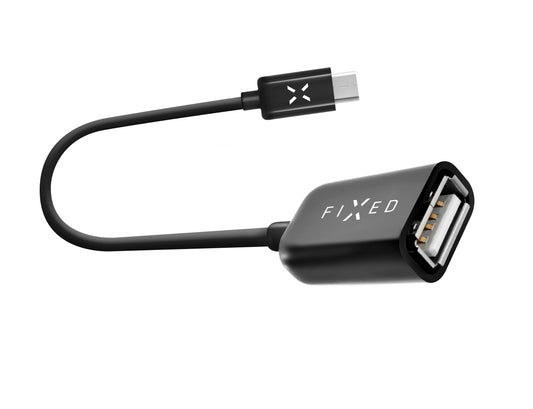 Адаптер OTG USB-C - USB-A Fixed, Черен