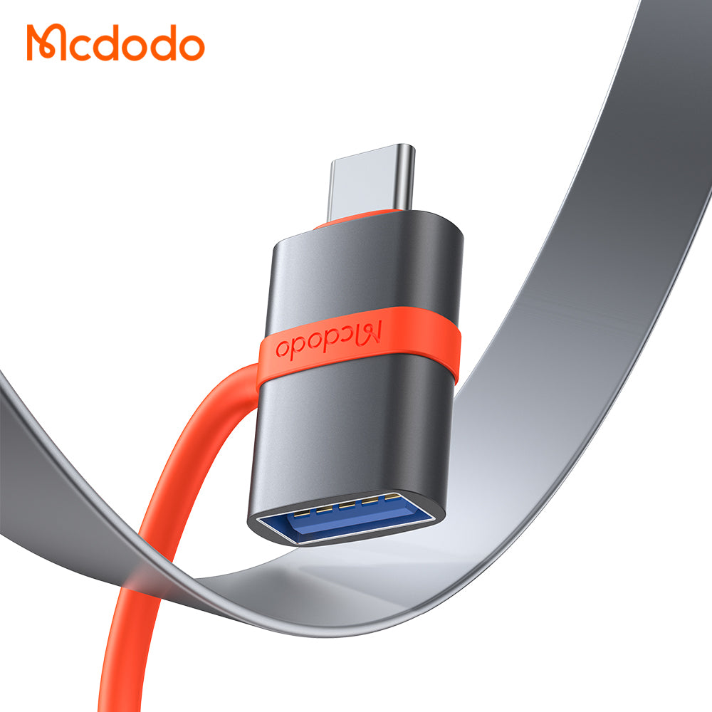 Адаптер OTG USB-C - USB-A McDodo OT-3810, Сив