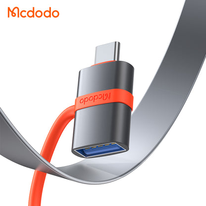 Адаптер OTG USB-C - USB-A McDodo OT-3810, Сив