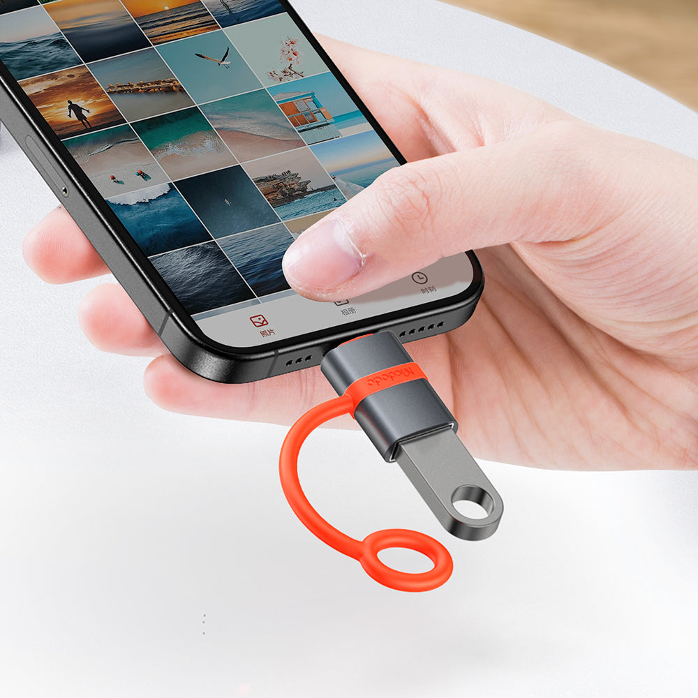 Адаптер OTG USB-C - USB-A McDodo OT-3810, Сив