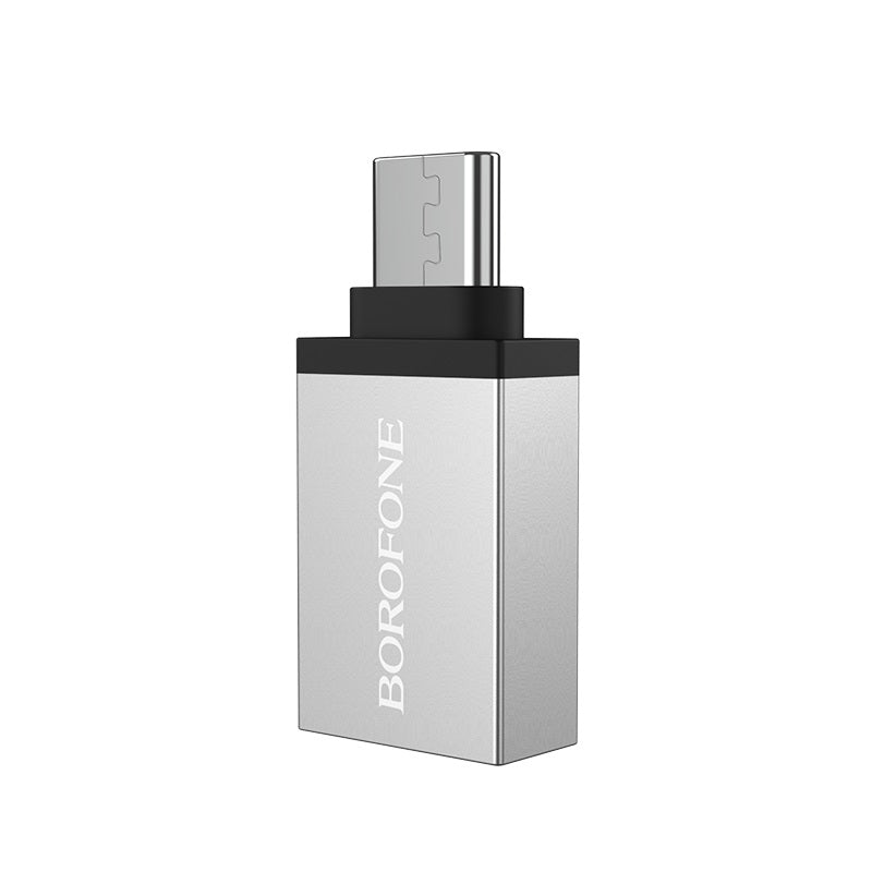 OTG адаптер USB-A - USB-C Borofone BV3, Сребрист