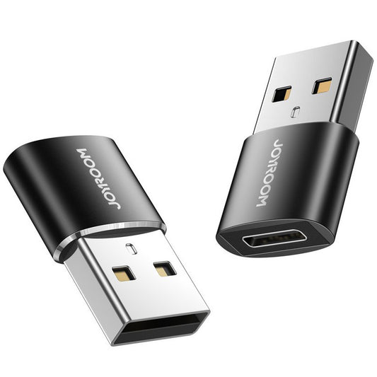 Адаптер за данни и зареждане USB-C - USB-A Joyroom S-H152, Комплект 2 броя, Черен