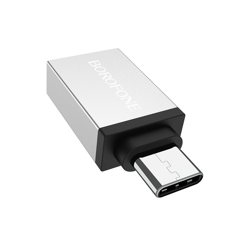 OTG адаптер USB-A - USB-C Borofone BV3, Сребрист