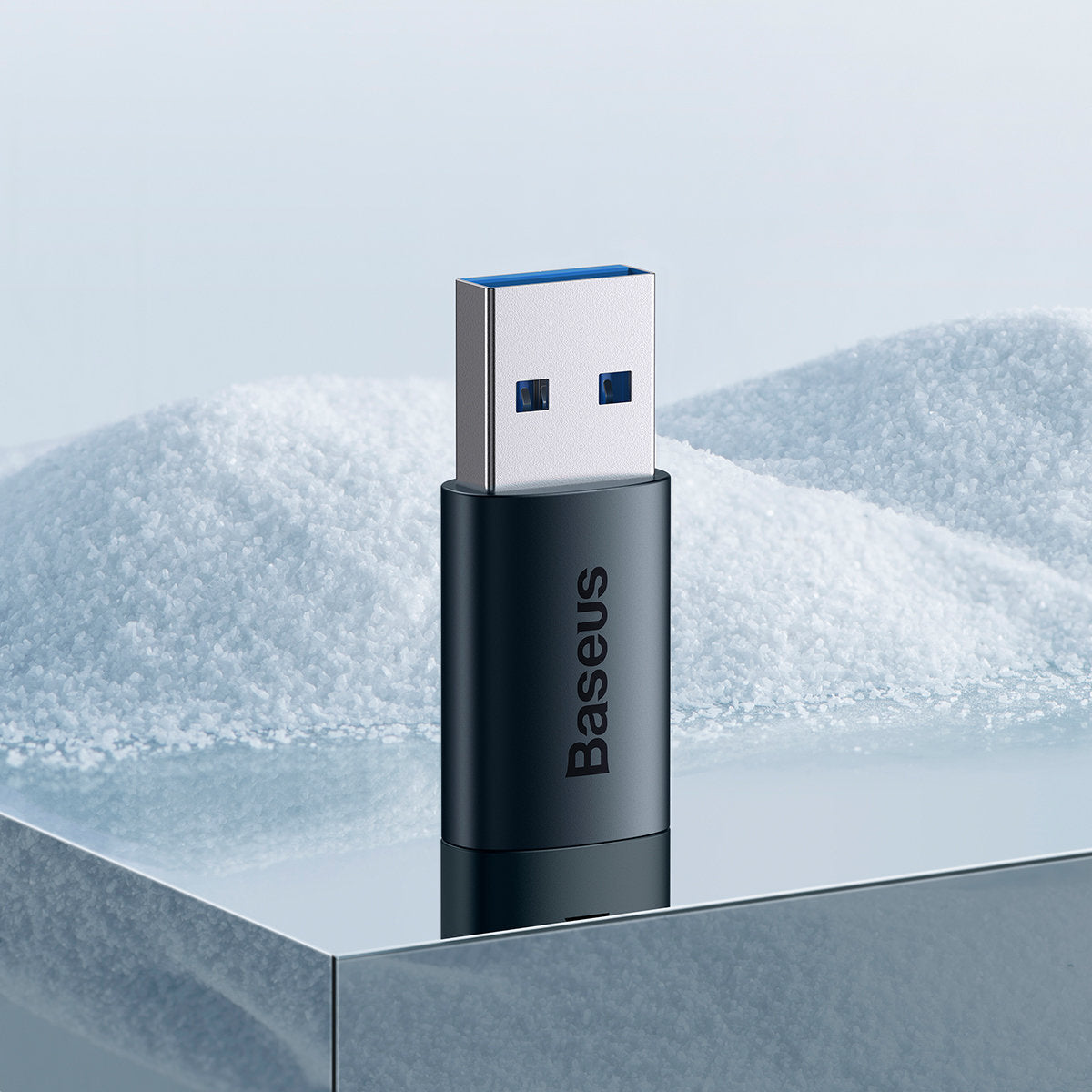 Адаптер за данни и зареждане Baseus Ingenuity USB-C - USB-A, син ZJJJQ000103