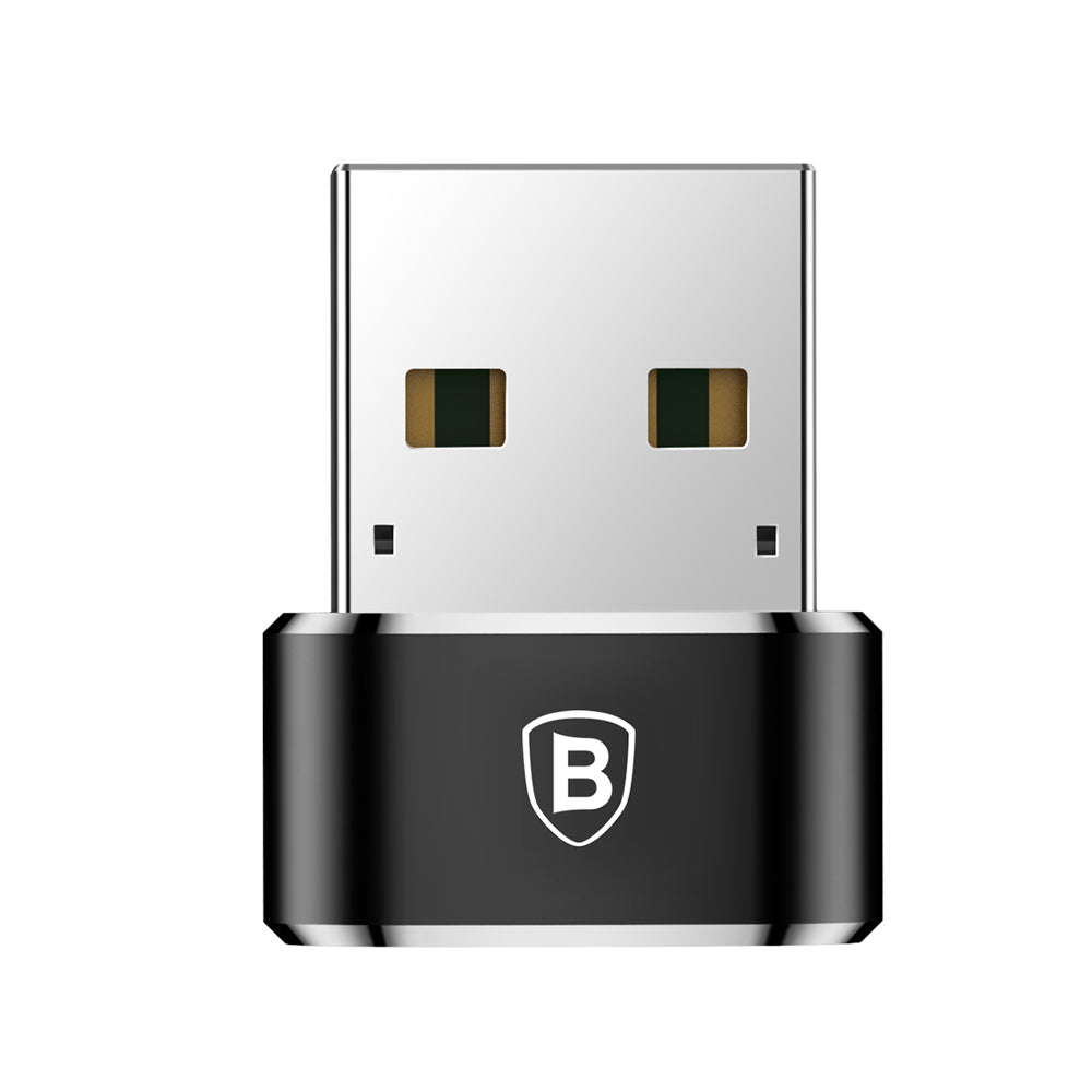 Адаптер за зареждане и пренос на данни от USB-C към USB-A Baseus USB-C към USB-A, черен CAAOTG-01 CAAOTG-01