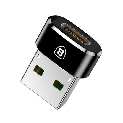 Адаптер за зареждане и пренос на данни от USB-C към USB-A Baseus USB-C към USB-A, черен CAAOTG-01 CAAOTG-01