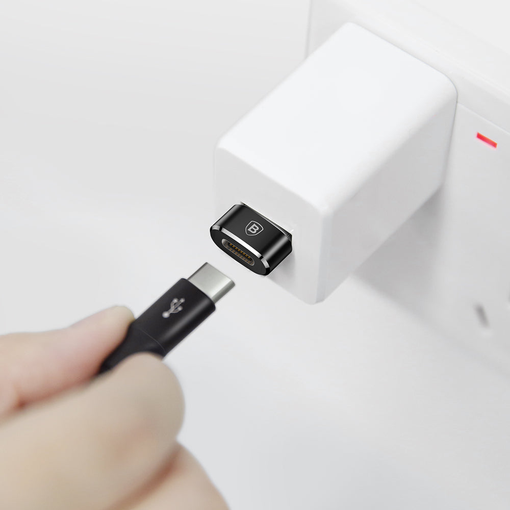 Адаптер за зареждане и пренос на данни от USB-C към USB-A Baseus USB-C към USB-A, черен CAAOTG-01 CAAOTG-01