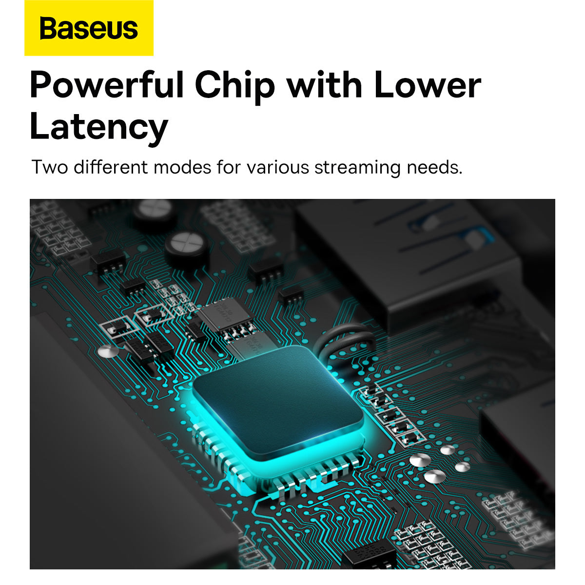 Мрежов адаптер Baseus Lite, USB-C - RJ45, черен WKQXX000301 