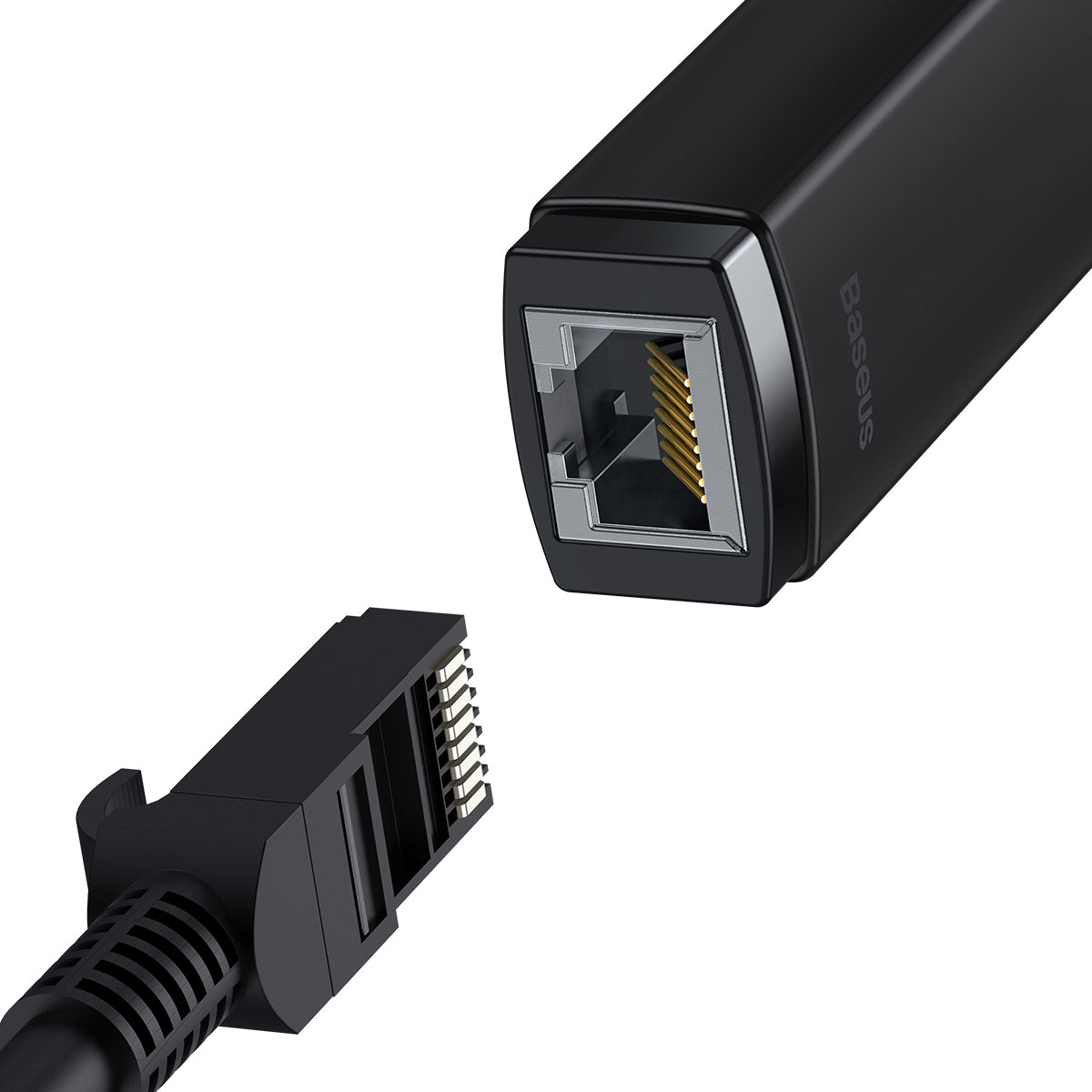 Мрежов адаптер Baseus Lite, USB-C - RJ45, черен WKQXX000301 