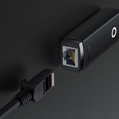 Мрежов адаптер Baseus Lite, USB-C - RJ45, черен WKQXX000301 