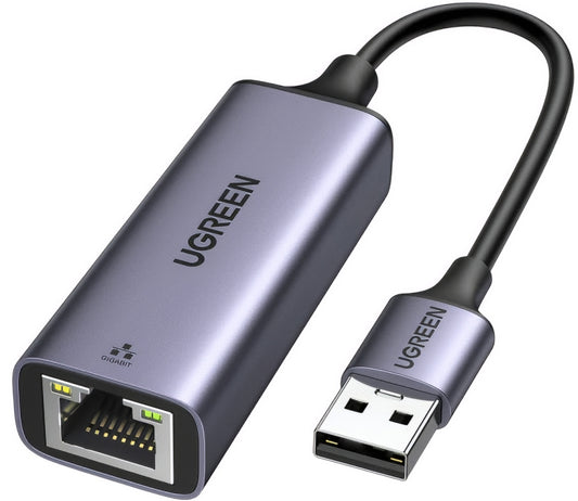 Мрежова карта UGREEN CM209, RJ45, USB, Сивa