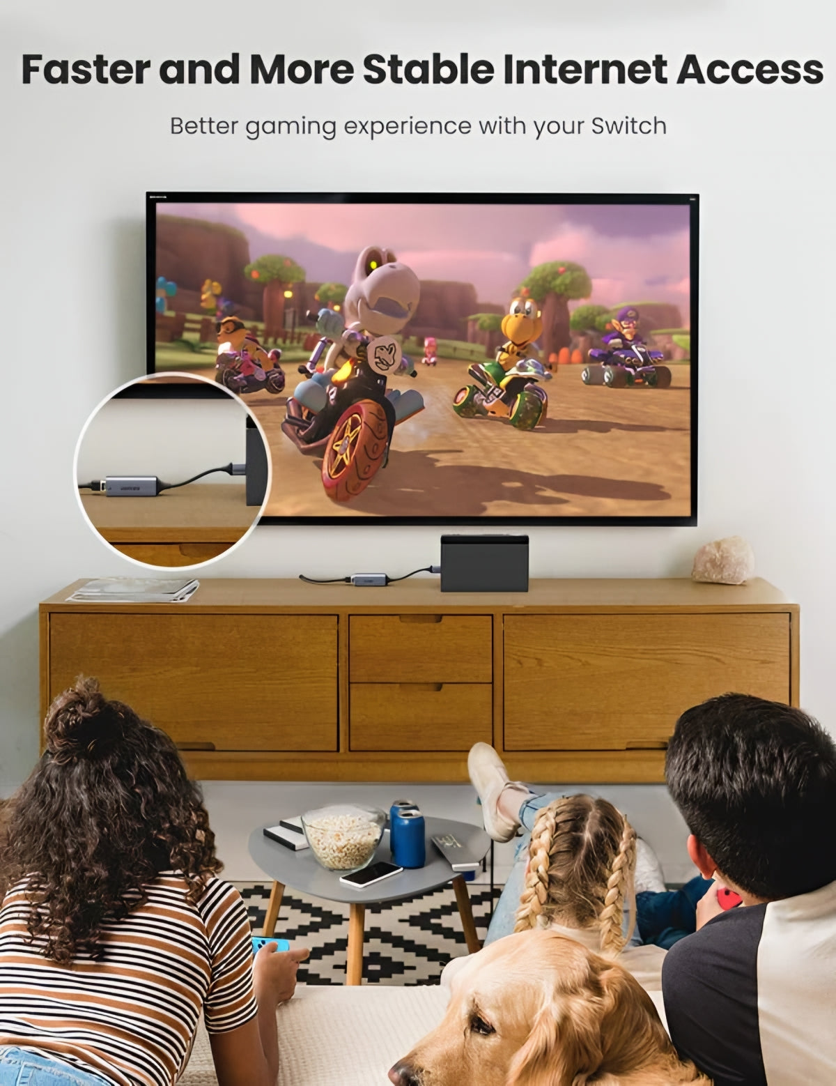 Мрежова карта UGREEN CM209, RJ45, USB, Сивa