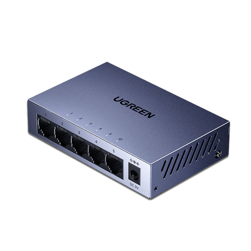 Мрежов суич UGREEN CM933 (65956EU), 5 x RJ45, Черен